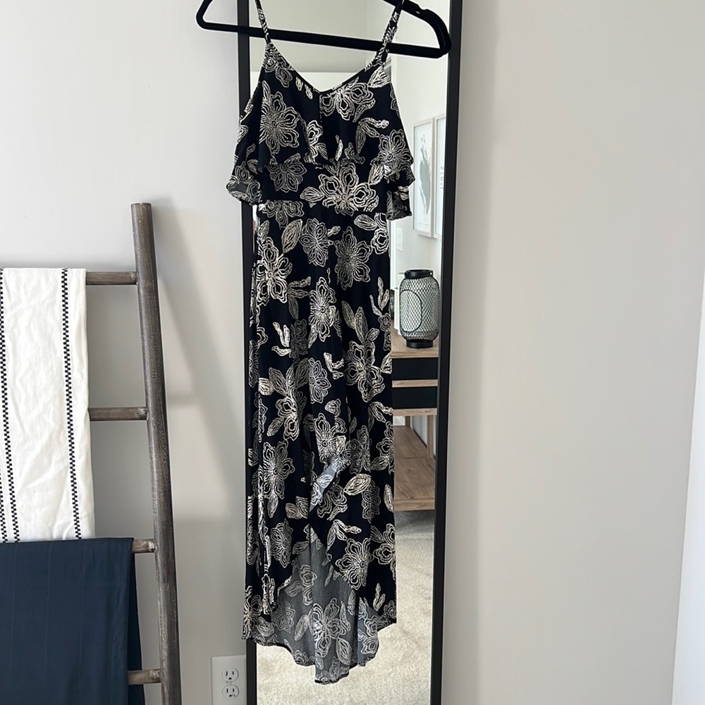High low style maxi dress